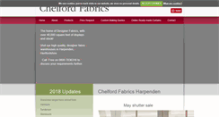 Desktop Screenshot of chelfordfabrics.co.uk